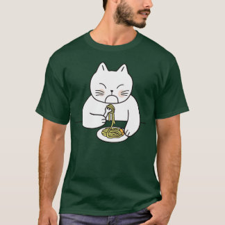 T-shirt Cat Manger Spaghetti Cat Manger Spaghetti Cat Vint