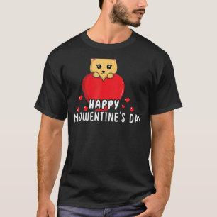 T-shirt Cat Meow Valentines Jour des Coeurs Bonne Saint Va