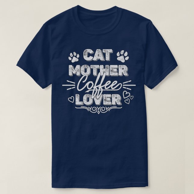 T-shirt Cat Mère Lover café 191 (Design devant)