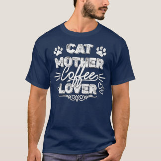 T-shirt Cat Mère Lover café 191