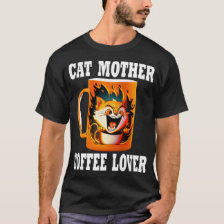 T-shirt Cat Mère Lover café 302