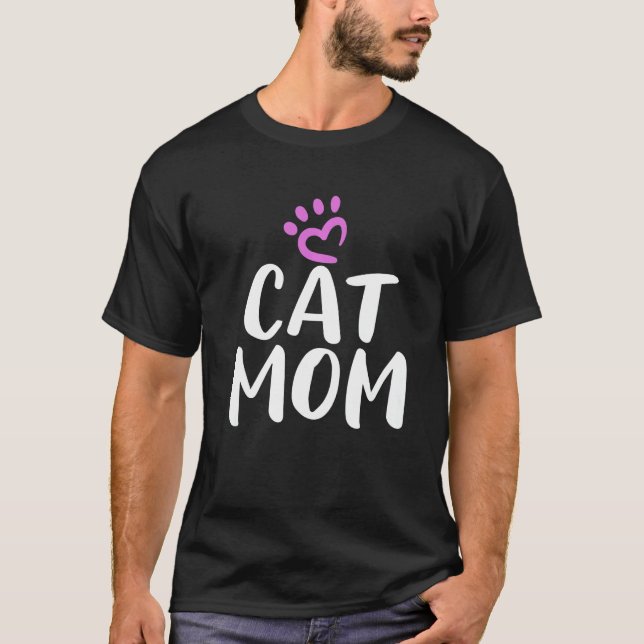 T-shirt Cat Mom Kitty Cat (Devant)