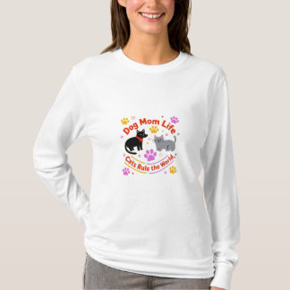 T-shirt Cat Mom Life : Pawfection Edition