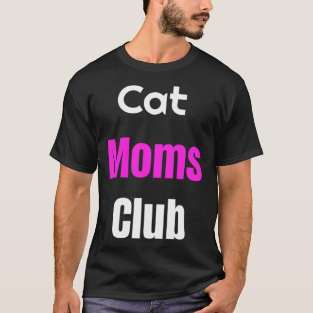 T-shirt Cat Moms Club (Devant)