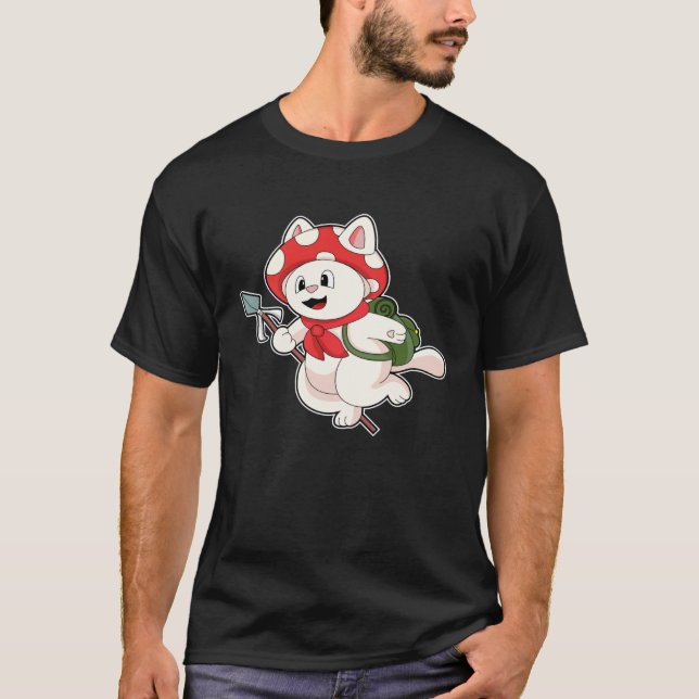 T-shirt Cat Mushroom (Devant)