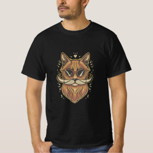 T-shirt Cat mustache