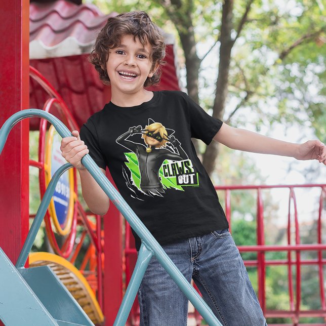 T-shirt Cat Noir | Graphisme de découpe (Kid wearing t-shirt)