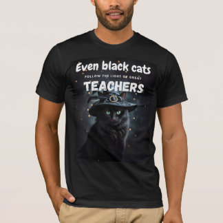T-shirt Cat noir Halloween Citation d'appréciation de l'en