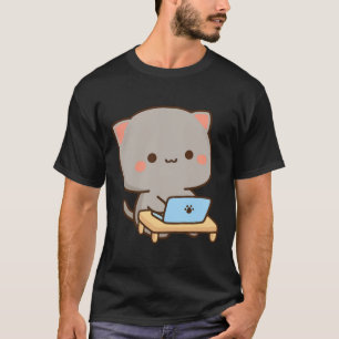 T-shirt Cat peach and goma premium 
