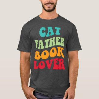 T-shirt Cat père livre fille aiover