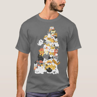 T-shirt cat pile 