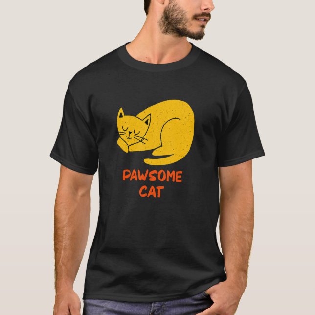 T-shirt Cat Pun Awesome Citation Motivationnelle Inspirati (Devant)