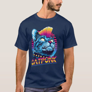 T-shirt Cat Punk friend