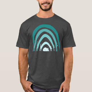 T-shirt Cat Rainbows Blues