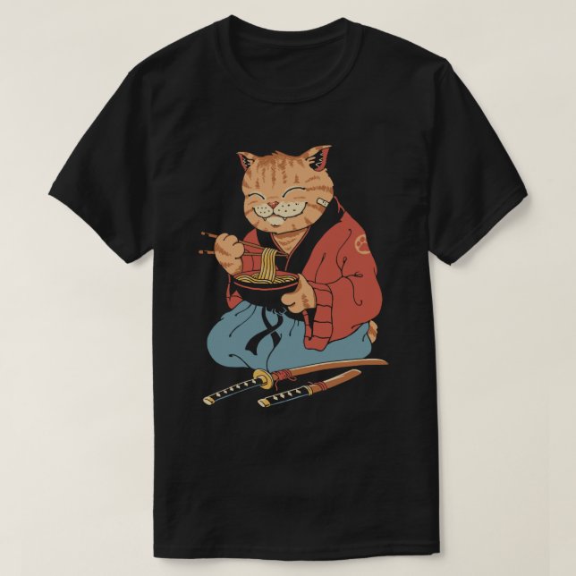 T-shirt Cat Ramen (Design devant)