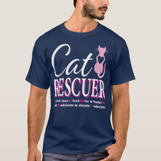 T-shirt Cat Rescue Gift Feral Kittens Homeless Cats Shelte