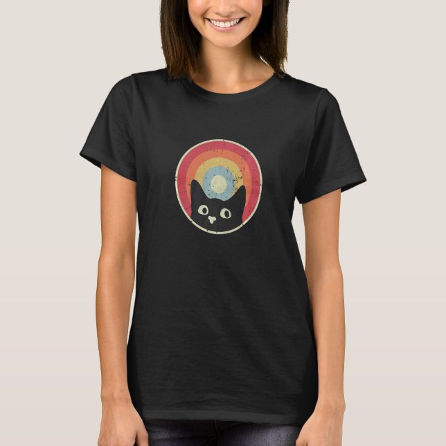 T-shirt Cat Retro Style   (Devant)