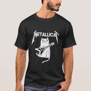 T-shirt Cat Rock Band Guitare Amusants Noël Cadeau de Noël