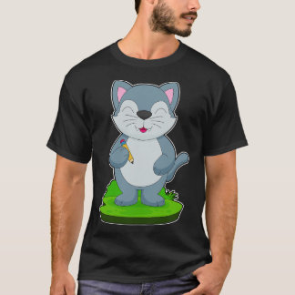 T-shirt Cat School Pencil