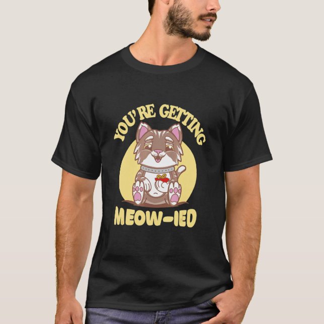 T-shirt Cat Wedding (Devant)