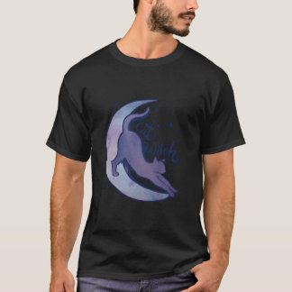 T-shirt Cat Witch Moon Kitty Cats Purple Moonchild
