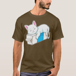 T-shirt Cat with Milk