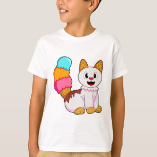 T-shirt Cat with popsicle