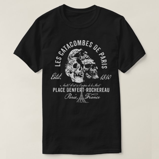 T-shirt Catacombes de Paris (Design devant)