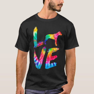 T-shirt Catahoula Léopard Tie Dye Amour Chien Maman Papa