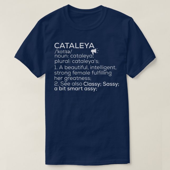 T-shirt Cataleya Nom Cataleya Définition Cataleya Femme (Design devant)