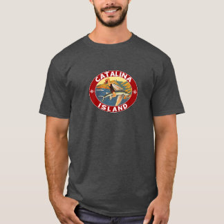 T-shirt Catalina Island California Flying Fish Vint