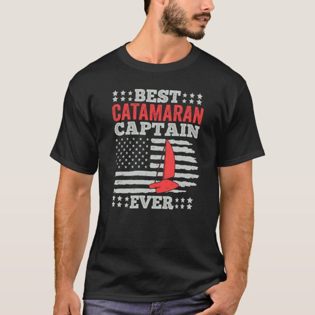 T-shirt Catamaran Sailing Captain Sailor Best Catamaran Ca (Devant)