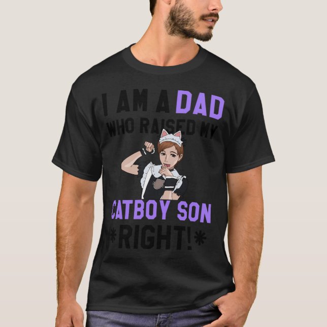 T-shirt Catboy Son (Papa) (Devant)