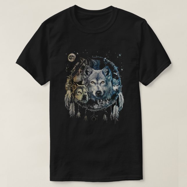 T-shirt Catcher de Wolf Dream (Design devant)