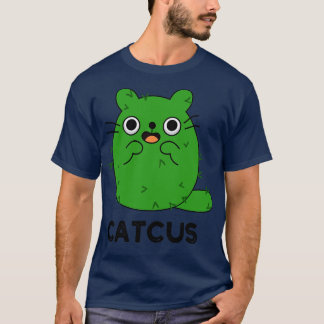 T-shirt Catcus Cute Cat Cactus Pun 1