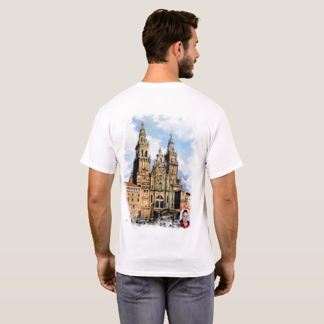 T-shirt Catedral de Santiago de Compostela (Dos entier)