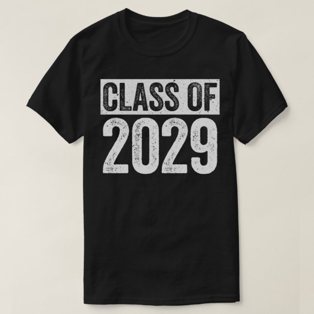 T-shirt Catégorie De Cadeau De Diplôme 2029 Senior 2029 (Design devant)