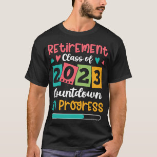 T-shirt Catégorie De Retraite De 2023 Compte À rebours En