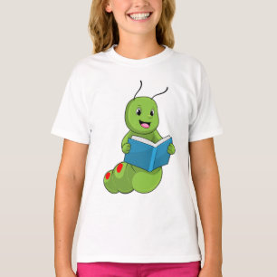 T-shirt Caterpillar à lire avec livre