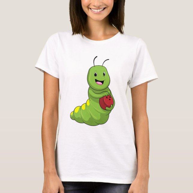 T-shirt Caterpillar au Bowling avec Bowling ball (Devant)