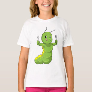 T-shirt Caterpillar avec cuillère et fourche