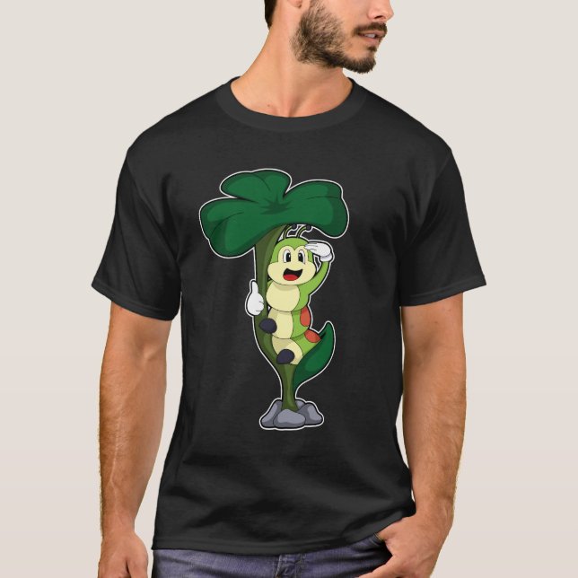 T-shirt Caterpillar avec feuille (Devant)