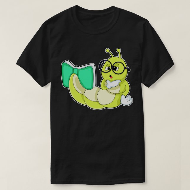 T-shirt Caterpillar avec livre (Design devant)