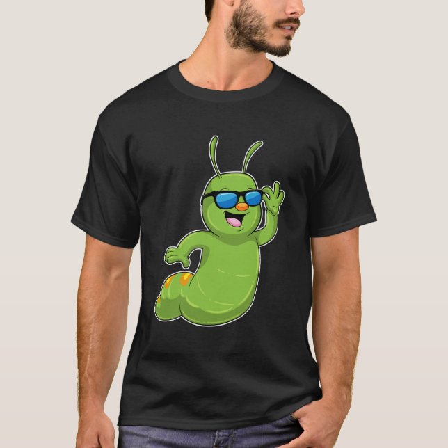 T-shirt Caterpillar avec lunettes de soleil (Devant)