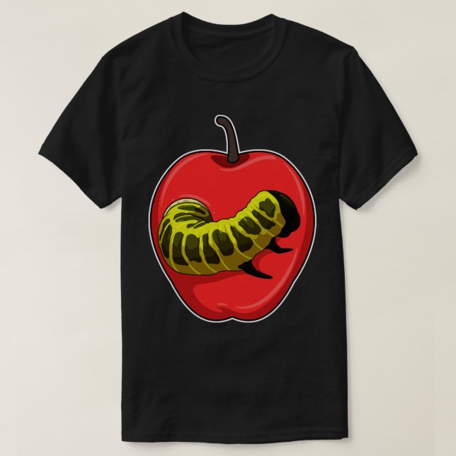T-shirt Caterpillar avec pomme (Design devant)
