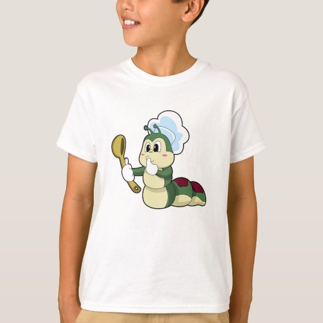 T-shirt Caterpillar en chef avec cuillère en bois (Devant)