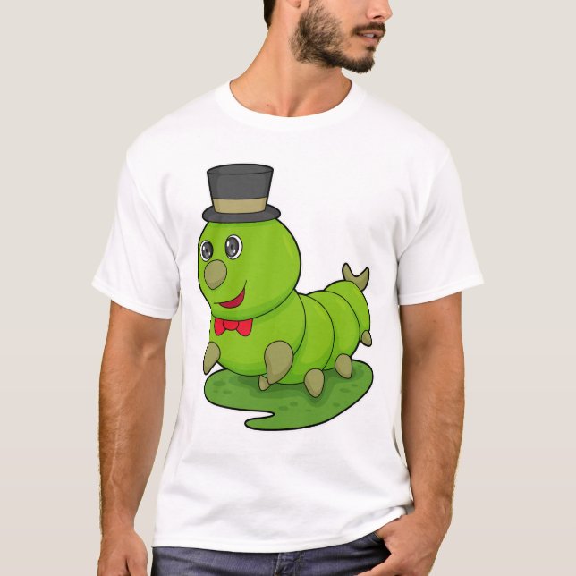 T-shirt Caterpillar en Gentleman avec Cylindre (Devant)