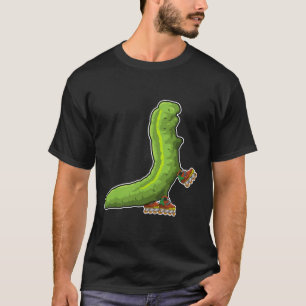T-shirt Caterpillar en Patinage en ligne avec Patins en li