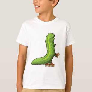 T-shirt Caterpillar en Patinage en ligne avec Patins en li