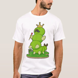 T-shirt Caterpillar en roi avec Couronne